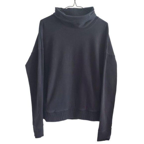 Lululemon Black Stress Less Pullover Sweater Size 8 - Picture 3 of 13